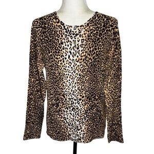 Leopard Print Cardigan size M